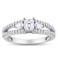 Miadora 14k White Gold 1ct TDW Diamond Ring (G-H, I1-I2)