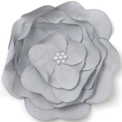 Basic Grey 'Delightful Onyx' Fabric Blossom