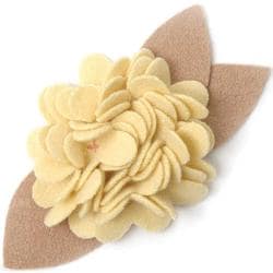 Basic Grey Buttercup Burst Wool Felt Blossom