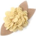 Basic Grey Buttercup Burst Wool Felt Blossom