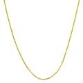 Gold over Silver 1.7-mm 20-inch Round Box Chain