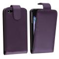 Purple Leather Case for Apple iPhone 4/ 4S