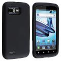 Black Silicone Skin Case for Motorola Atrix 2 MB865