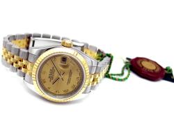 Pre-owned Rolex Women's 18k Gold and Steel Oyster Datejust Watch