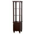 Wyndham Collection 'Premiere' Espresso Solid Oak Linen Tower