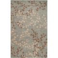 Hand-tufted Blossom Blue Wool Rug (3'6 x 5'6)