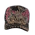 Stephanie Wear Rhinestone Cross Trucker Hat