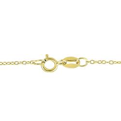 Yellow Rhodium Plating Over Silver Diamond Accent Heart Necklace