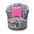 Magical Harmony Kids Minky Zebra Tulip Chair