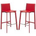 Madison Ave 30-inch Red Leather Bar Stool (Set of 2)