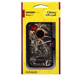 Otter Box Orange Camo Case/ Audio Cable/ Charger for Apple iPhone 4S