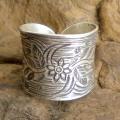 Thai Silver Karen Hill Tribal Flower Vine Ring (Thailand)
