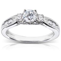 14k White Gold 5/8ct TDW Diamond Engagement Ring (H-I, I1-I2)