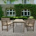 Renaissance 4-piece Table/ Bench/ Armchair Outdoor Dining Set