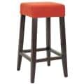 Uptown Orange Polyester 30-inch Barstool