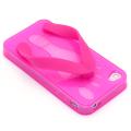 Premium Apple iPhone 4/4S Pink Flip Flop Case