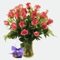 (Valentine's Day Pre-order) Sweets in Bloom Pink Roses with Godiva Truffles ...