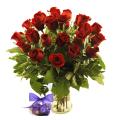 (Valentine's Day Pre-order) Sweets in Bloom Red Roses with Godiva Truffles ...