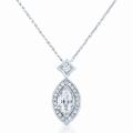 14k White Gold 3/4ct TDW Diamond Necklace (G-H, I1-I2)