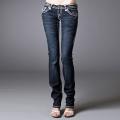 Laguna Beach Jeans Women's 'Long Beach' Double White Stitch Straight Leg Denim Jeans