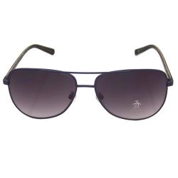 Original Penguin Women's 'The Salty' Navy Metal Aviator Sunglasses