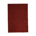 Grid Iron Madder Brown Red Solid Rug (3'3 x 4'8)