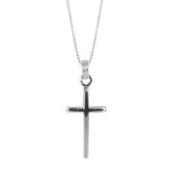 Sunstone Sterling Silver Cross Necklace