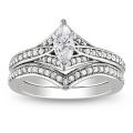 14k White Gold 3/4ct TDW Diamond Bridal Ring Set (G-H, I1-I2)