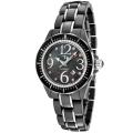 Lucien Piccard Italy Women's 'Celano' Black Ceramic & SS Watch