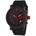 Red Line Men's 'Compressor' Black Silicon Watch