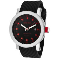 Red Line Men's 'Compressor' Black Silicon Watch
