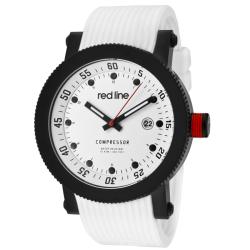 Red Line Men's 'Compressor' White Silicon Watch