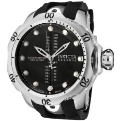 Invicta Men's R'eserve' Black Polyurethane Watch