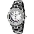 Lucien Piccard Italy Women's 'Celano' Black Ceramic & SS Watch