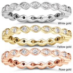 14k Gold 1/3ct TDW Stackable Diamond Eternity Ring