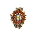 Shihao Women's Gorgeous Goldtone/ Brown Flower Bracelet Watch