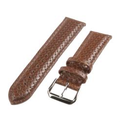 Republic Men's Tan Embossed Basketweave Leather Watch Strap