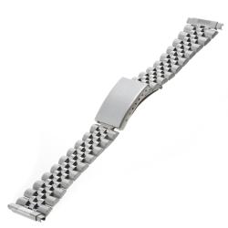 Republic Men's Straight Squeeze End Stainless Steel Watch Bracelet