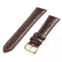 Republic Men's Brown Crocodile Embossed Grain Leather Watch Strap