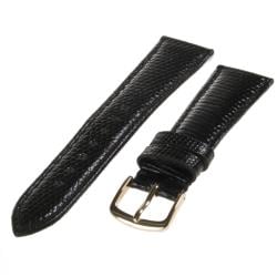 Republic Men's Black Genuine Java Lizard Watch Strap