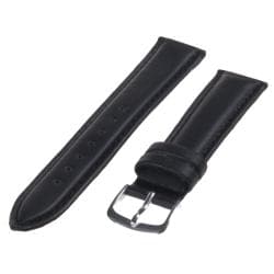 Republic Men's Black Smooth Leather Watch Strap