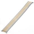 Republic Men's Curved Squeeze End Two-tone Watch Bracelet
