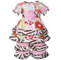 AnnLoren 2-piece Floral/ Zebra American Girl Doll Outfit