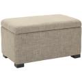 Madison Grey Viscose Indoor Storage Bench