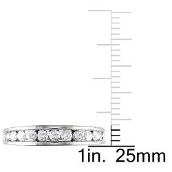 14k White Gold 1/2ct TDW Diamond Semi-eternity Ring (H-I, I2-I3)