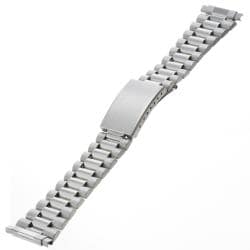 Republic Men's Straight Squeeze End Stainless Steel Watch Bracelet