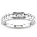 14k White Gold 1/2ct TDW Diamond Semi-eternity Ring (H-I, I2-I3)