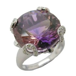 D'sire 10k Gold Blend Ametrine 1/8ct TDW Diamond Ring (H-I, I1-I2)