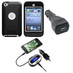 Otter Box Case/ FM Transmitter/ Charger for Apple iPod Generation 4