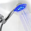 Z-Light Selfpowered LED Chrome Personal Handheld Shower Head Light